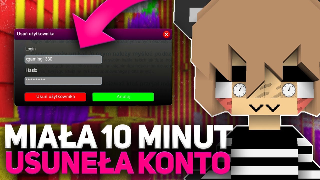 MIAŁA NA TO 10 MINUT... *usunęła konto* | KAMLOX