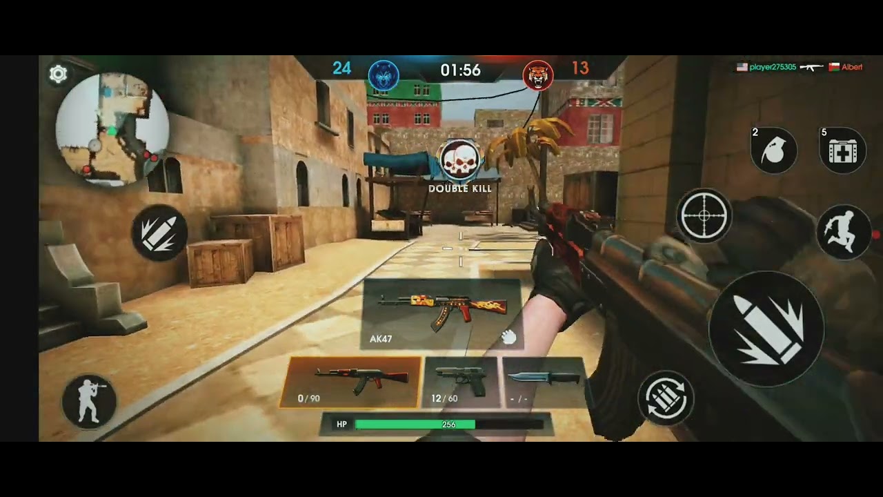 I win online striker game 