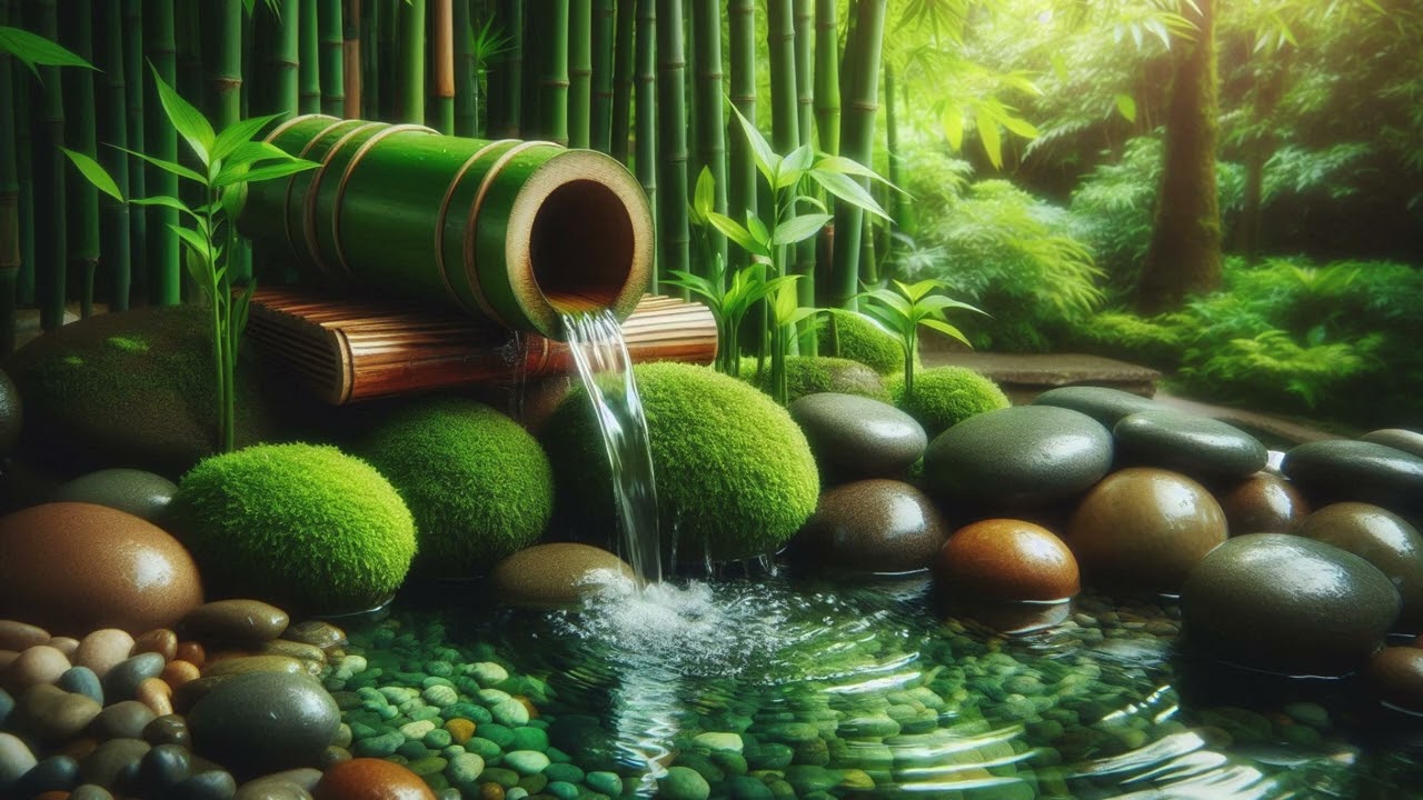 Hearling, Relaxing Bamboo Water Fountain sounds #healing #water #watersounds