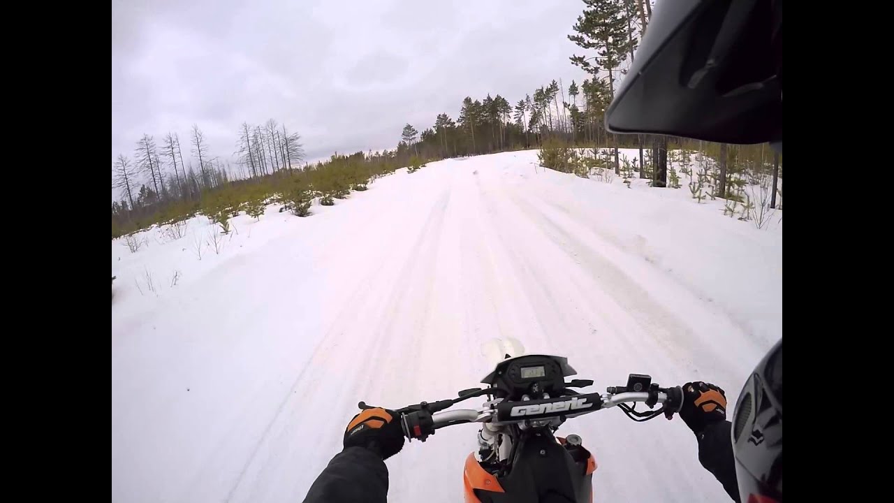 Generic Tr 125 (Он же Stels trigger 125) Enduro Winter test drive