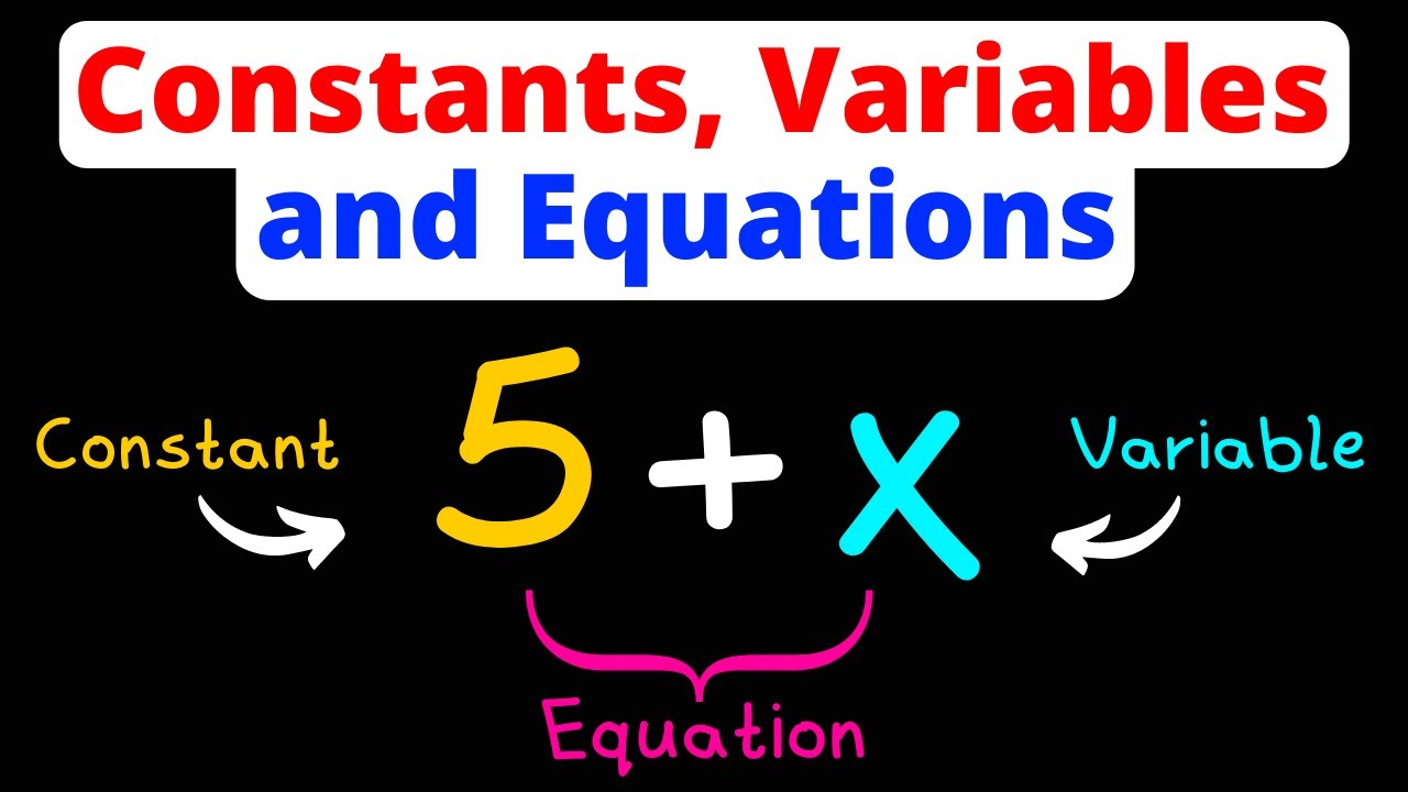 Intro to Variables, Constants, & Algebraic Equations | Pre-Algebra | Eat Pi