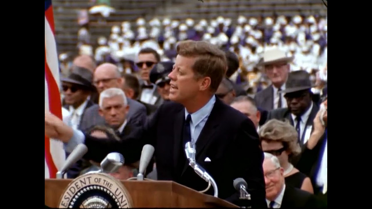 John F. Kennedy: We choose to go to the moon, not because it is easy, but because it is hard.