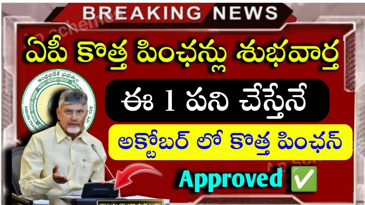 ఈ 1 పని చేస్తేనే అక్టోబర్ నెలలో కొత్త పెన్షన్|ntr bharosa new pensions eligible list 2026|