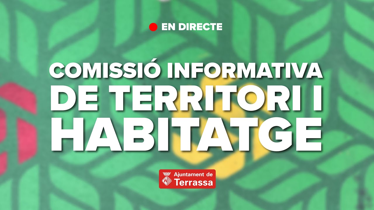 Comissió Informativa de Territori i Habitatge. Reunió del 16 de març de 2026