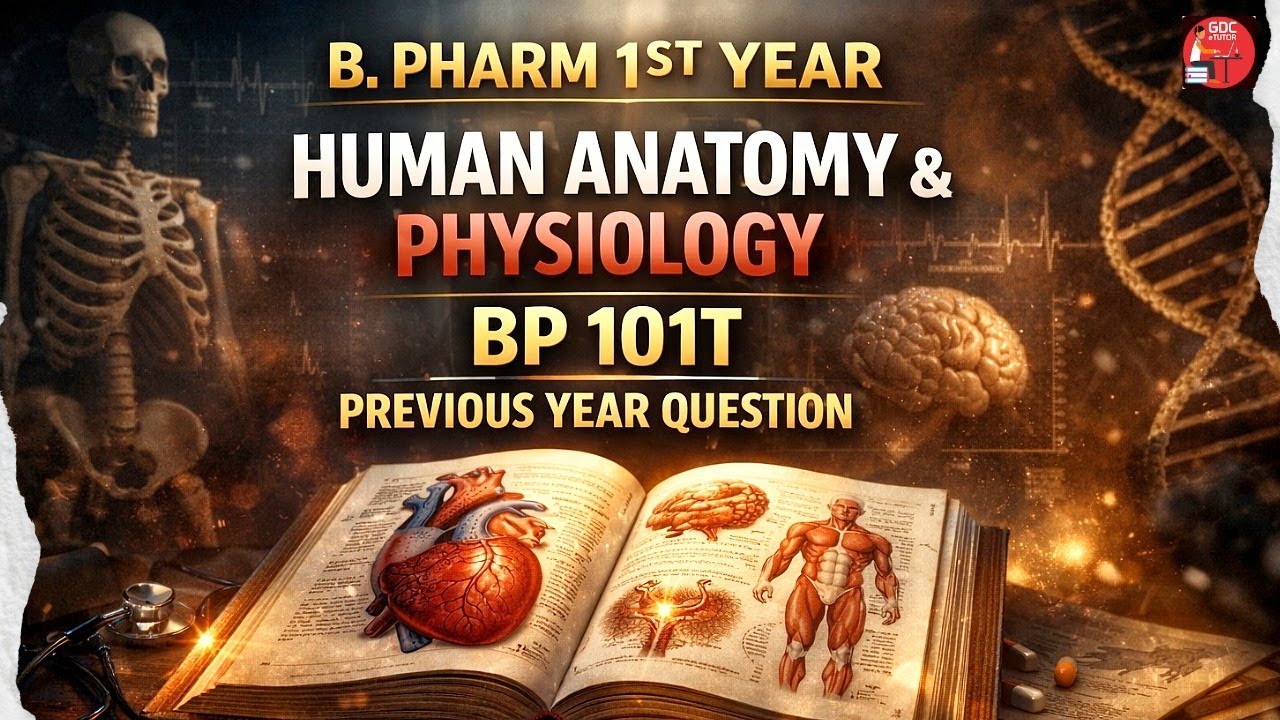 HAP Unit wise Important Question Paper | B pharma 1st year | Human Anatomy & Physiology #aktu