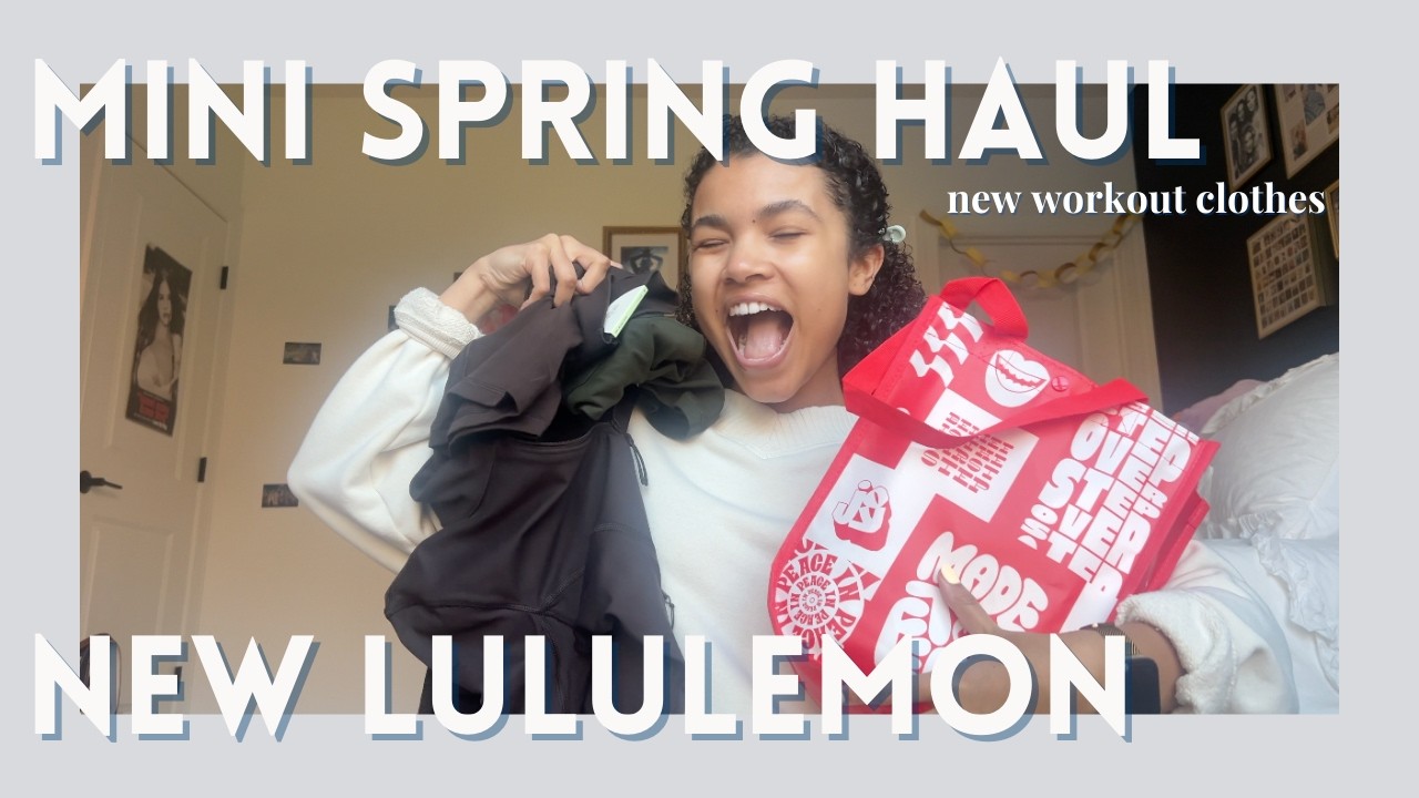 mini spring workout refresh haul | lululemon | offline
