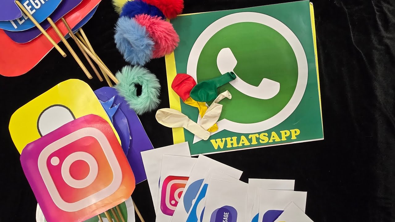 Social Media Theme Decoration |Social Media Theme Gifts | Social Media Theme Props |Kitty Party Game