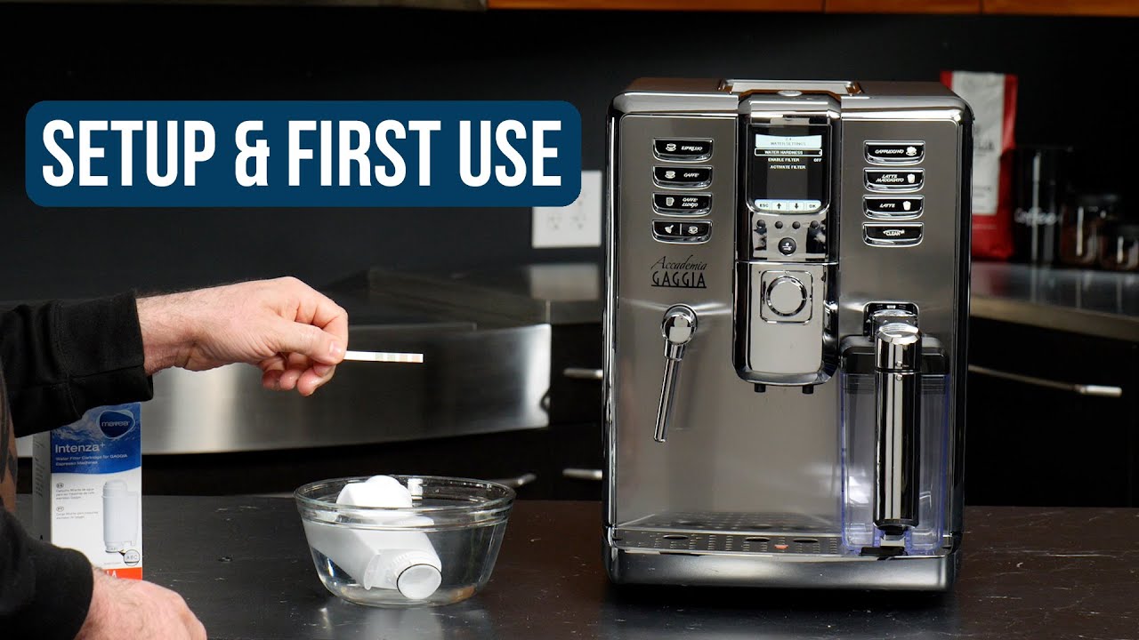How To: Initial Setup & First Use of the Gaggia Accademia Espresso Machine