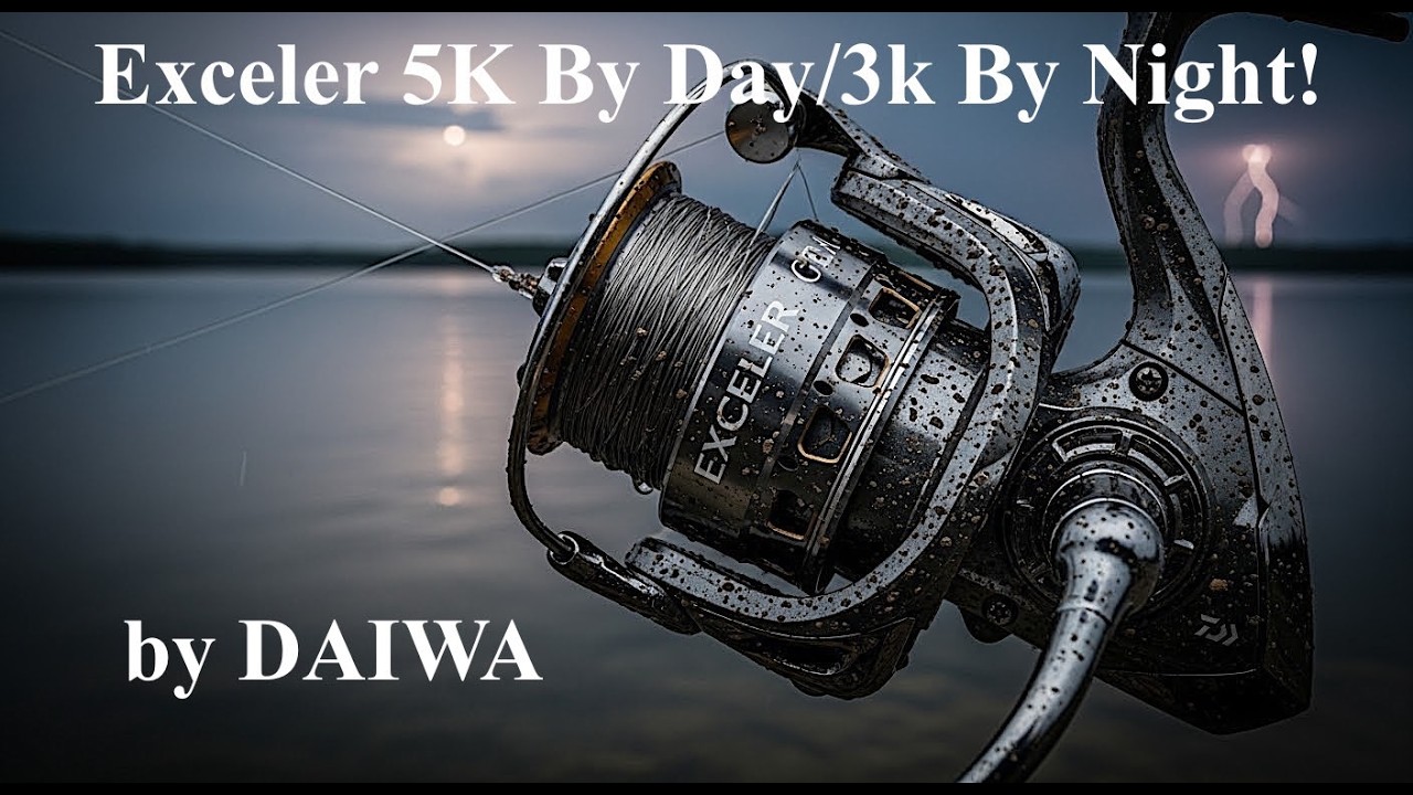 Daiwa Exceler 3K Reel by Night & 5K by Day-EQUIPMENT USED ONLY!