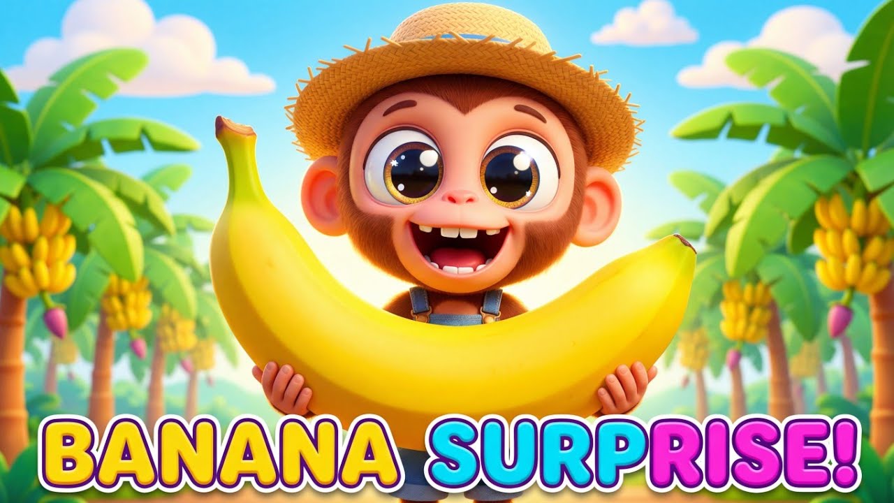 Monkey funny Cute Monkey Farmers on a Banana Farm 🐵🍌 | Monkey Farmers 🐵| Fun Farm Adventure for Kids