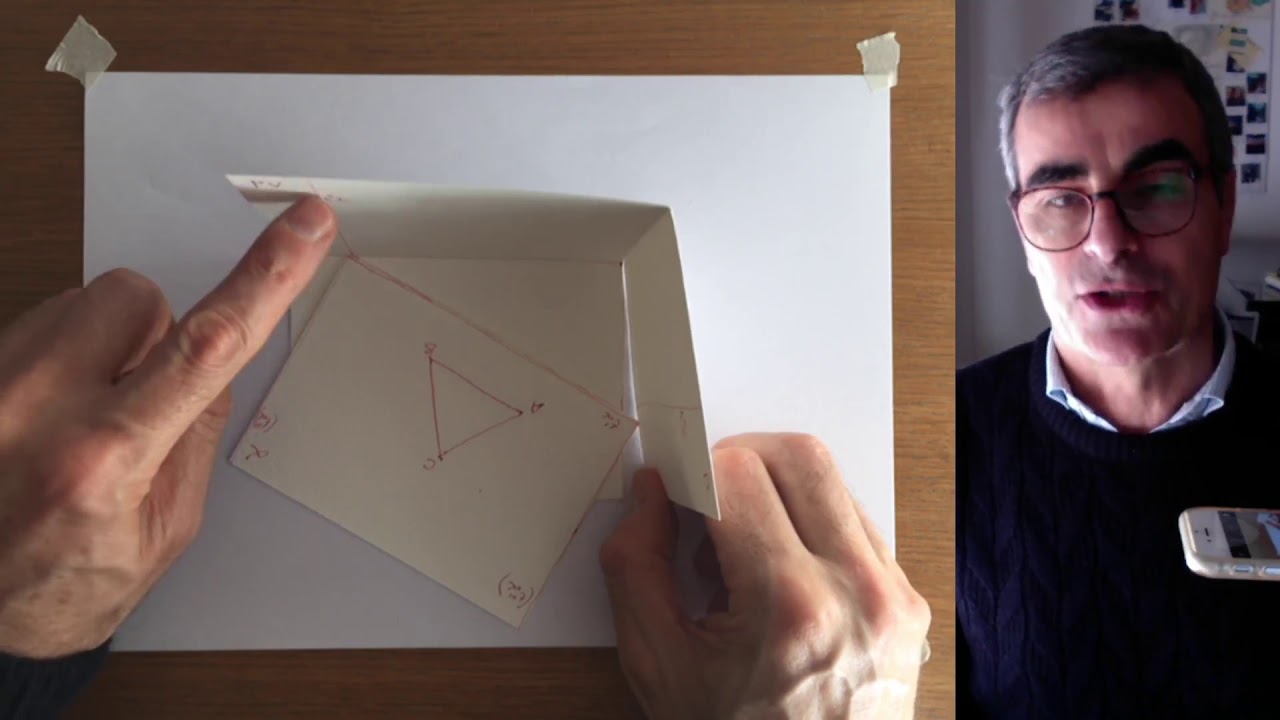 21 PO di un triangolo giacente su un piano inclinato