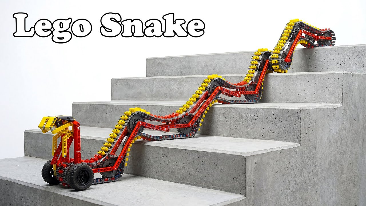 LEGO Snake Can Climb Stairs...How? | Smart Lego