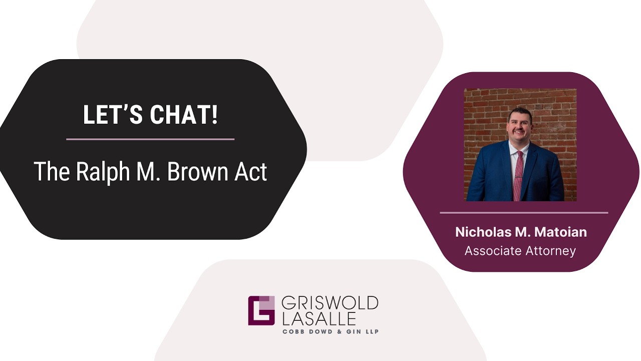 Ralph M  Brown Act