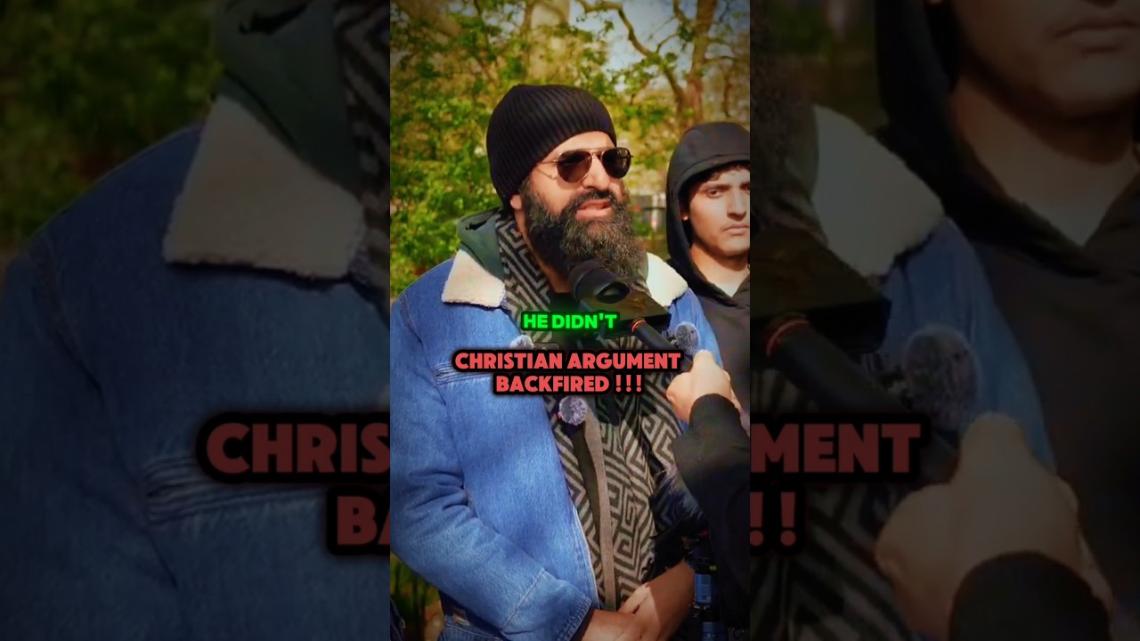 CHRISTIAN ARGUMENT BACKFIRED #muslim #islam #religion #speakerscorner #dawah #christian