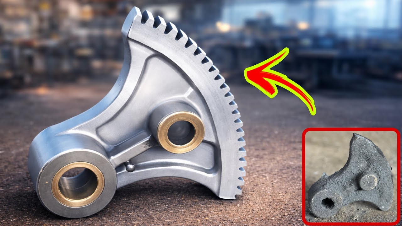 How Two Afghan Mechanics Made a New Excavator Sector Gear in a Small Garage