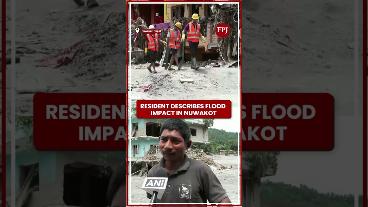 Nepal Flood Aftermath: Locals Clear Mud And Debris From Damaged Homes In Nuwakot