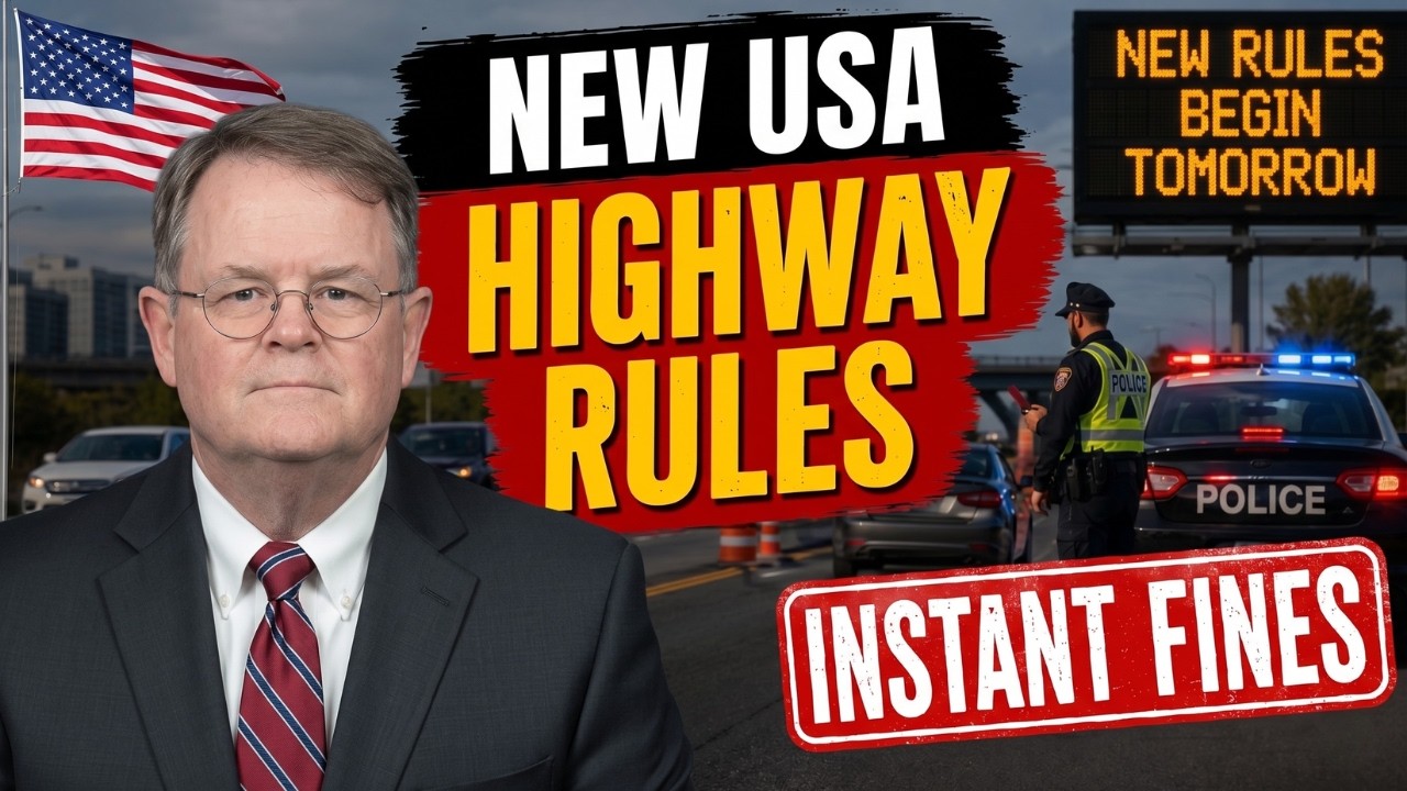 URGENT: New USA Highway Rules Begin TOMORROW &mdash; Drivers Could Face Instant Fines