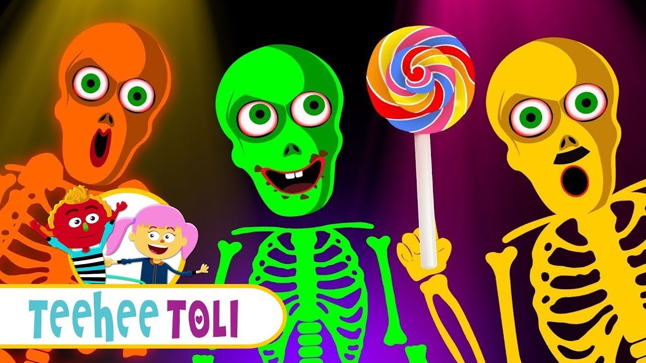 Johny Johny Yes Papa Skeletons Song + Spooky Scary Nursery Rhymes In Hindi | Teehee Toli