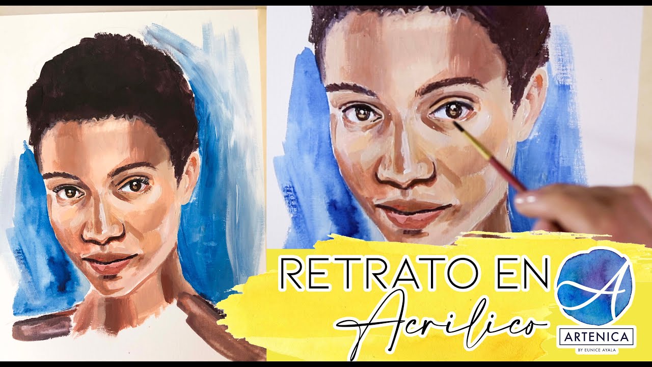 RETRATO EN ACRILICO | ARTENICA Acrylic PAINT PORTRAIT