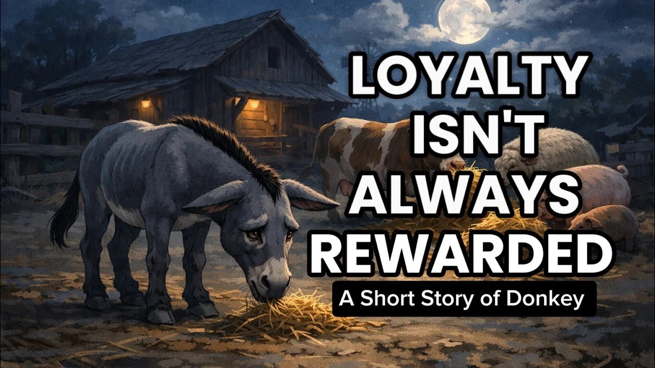Loyalty Isn't Always Rewarded ✨ | A Short Moral Story Of Donkey And His Owner | 