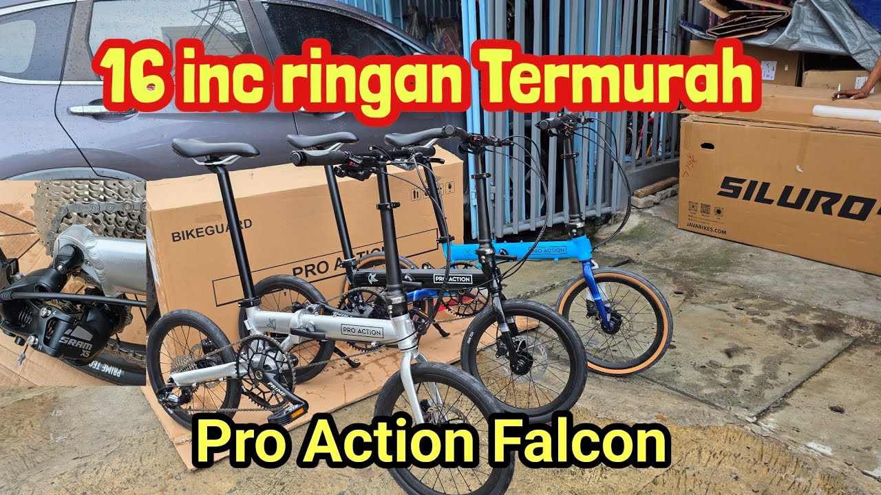 Review Sepeda Lipat Pro Action Falcon 10Speed Sram X5