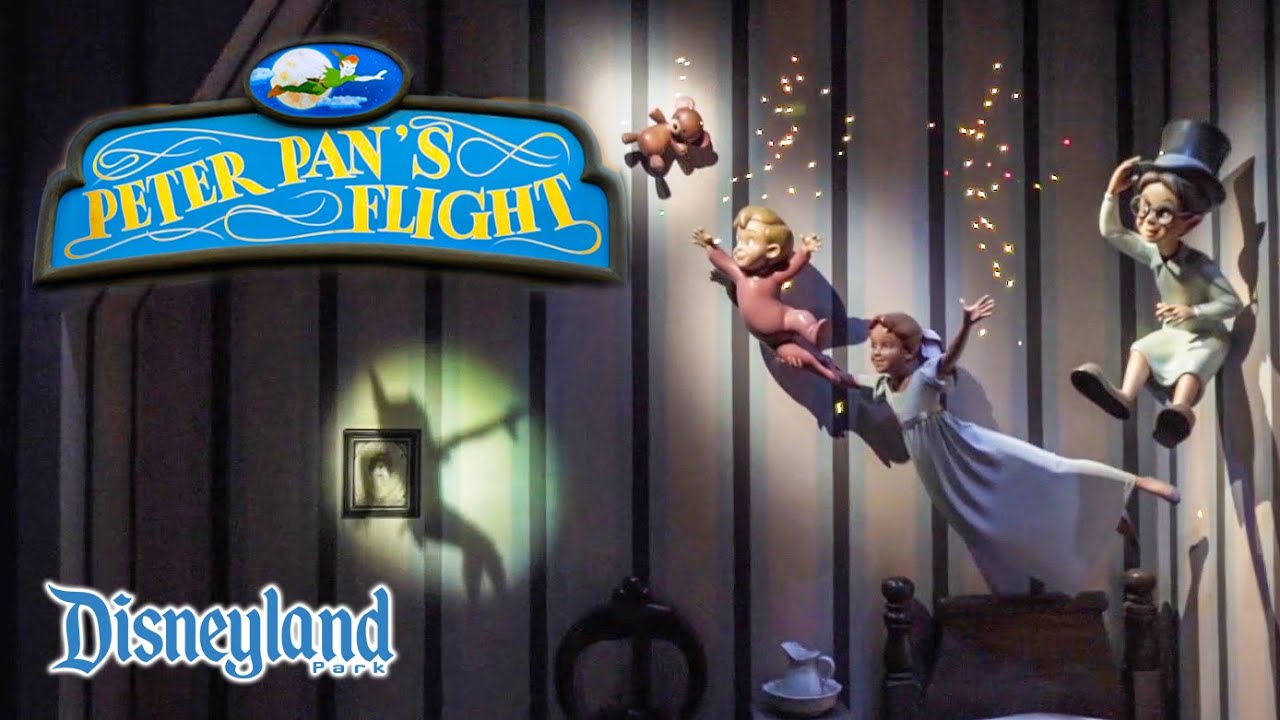 2019 Disneyland Peter Pan's Flight On Ride Low Light HD POV