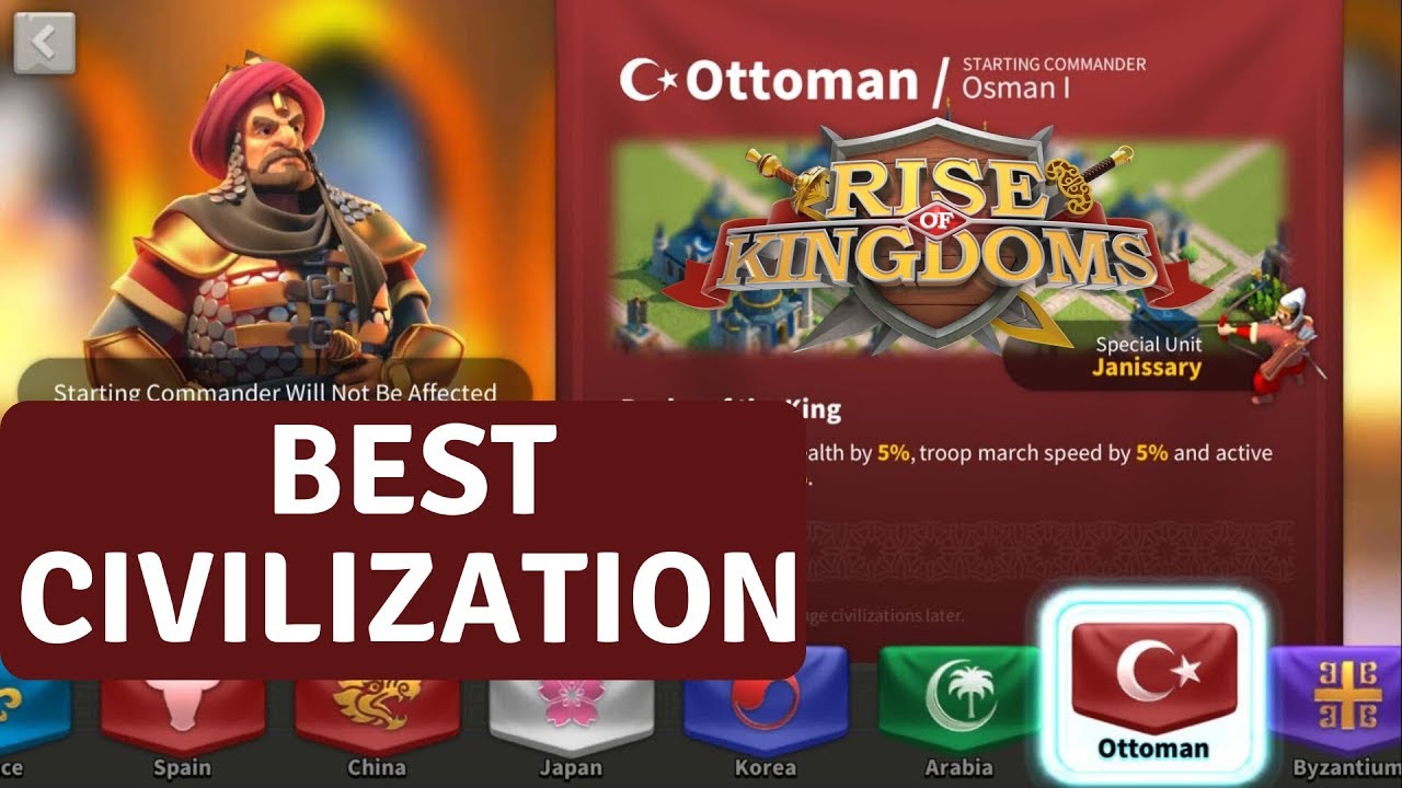 BEST CIVILIZATION - Rise of Kingdoms