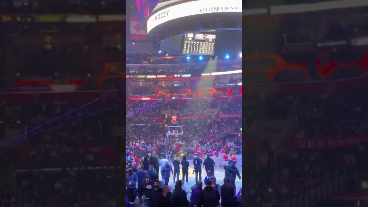 Mozzy brings out Stupid Young at LA Lakers vs LA Clippers halftime performance 02/03/2022