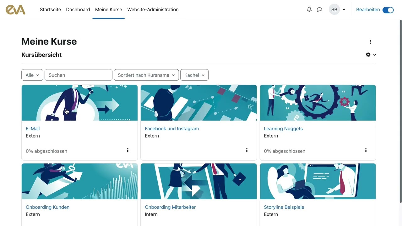 Moodle Demo Tutorial Teilnehmerverwaltung