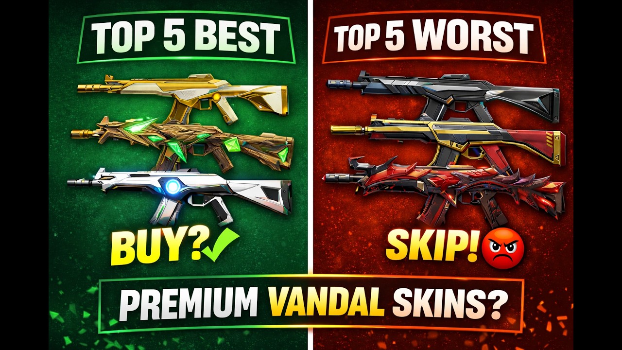 Top 5 BEST & WORST Premium Vandal Skins in Valorant | Buy or Skip?