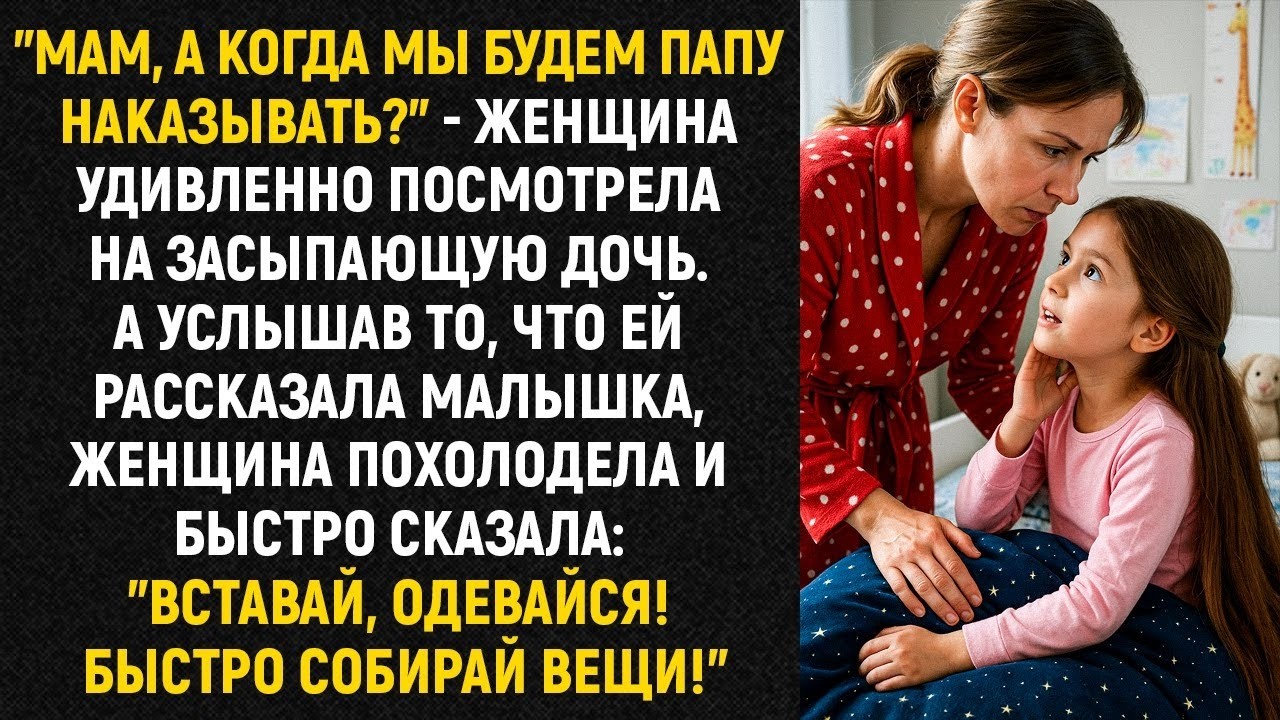 Мам, а когда мы будем папу наказывать      женщина удивленно посмотрела на засыпающую дочь