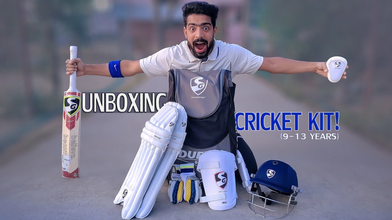 UNBOXING a New SG Cricket Kit (9 - 13 Years) | Detailed Review