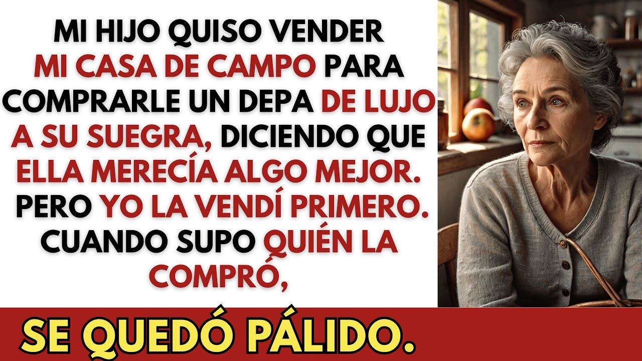 Mi hijo quiso vender mi casa de campo para comprarle un departamento de lujo a su suegra. Pero yo