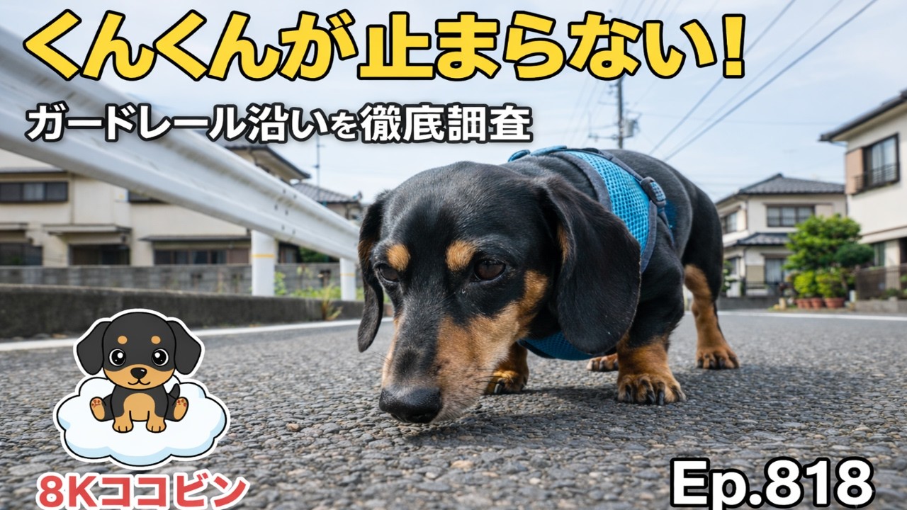 Ep.818くんくんが止まらない！シニア犬の全力お散歩パトロール