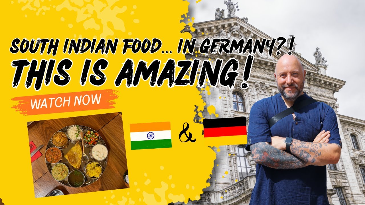 Мы нашли БЕЗУМНУЮ южноиндийскую еду в Мюнхене 🇩🇪 (мой немецкий друг впервые!)