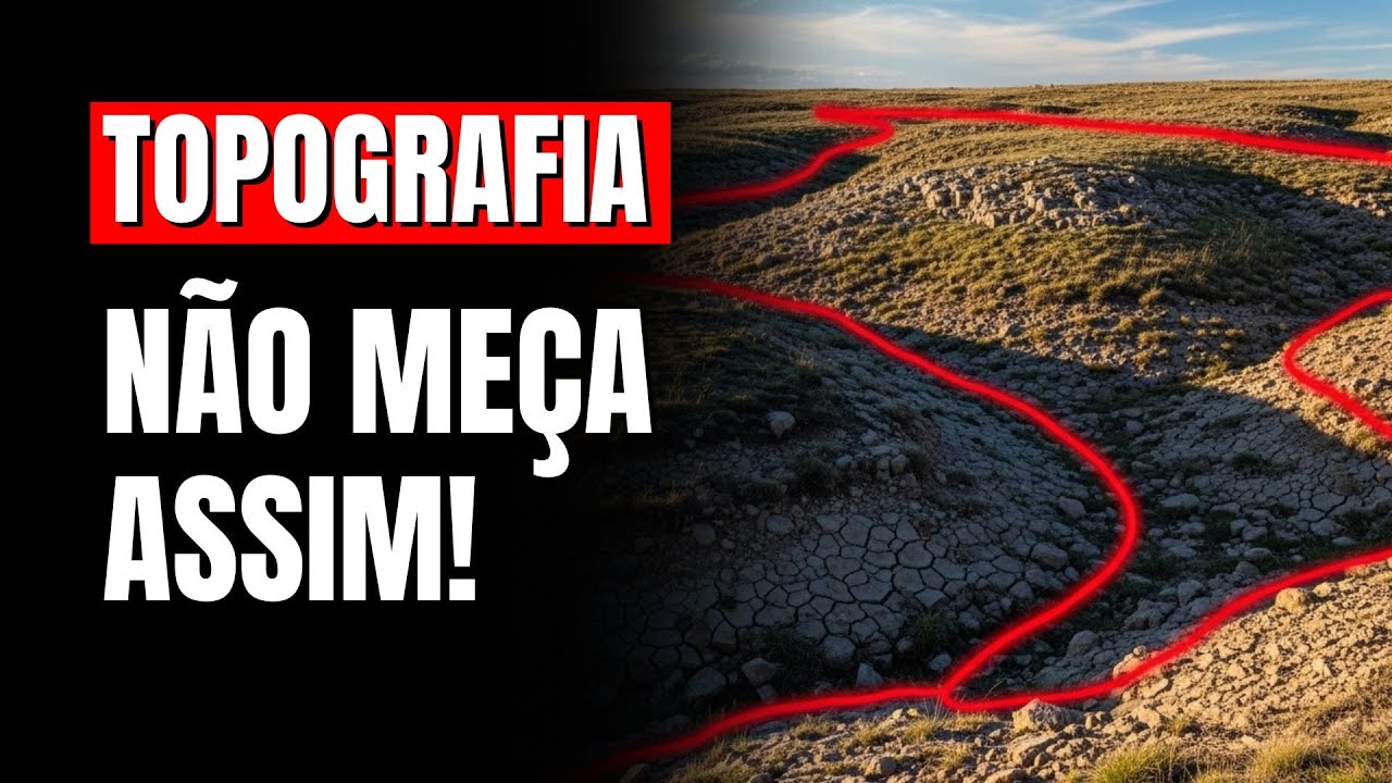 O Erro Nº 1 ao Medir Terreno e Como a Topografia Resolve! Agrimensura e Topografia