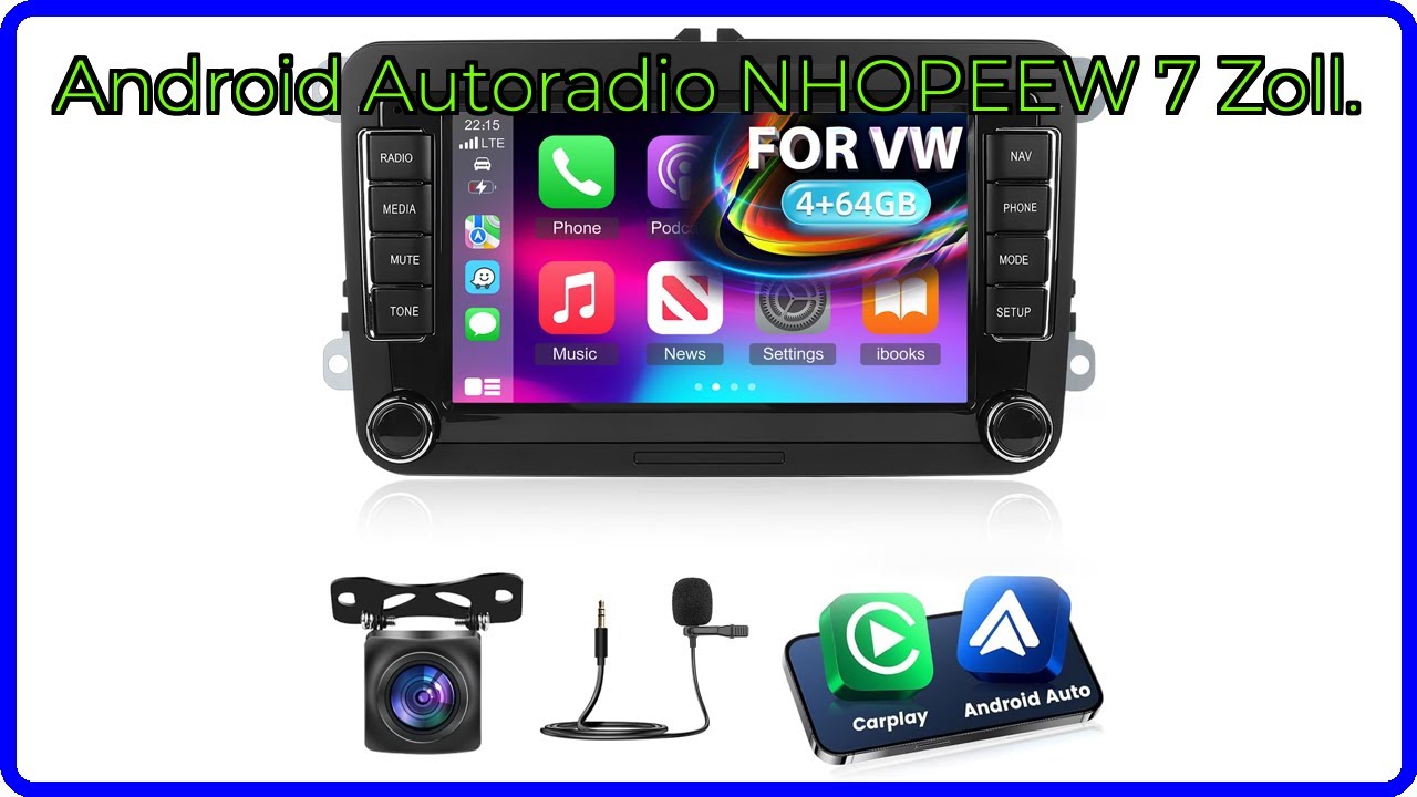 BEWERTUNG (2025): Android Autoradio NHOPEEW 7 Zoll.. WESENTLICHE Einzelheiten
