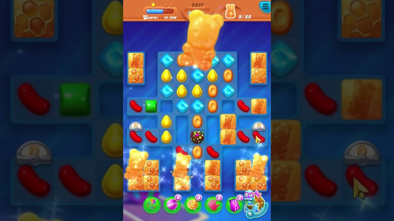 Candy Crush Soda Saga Poziom 5217 Zdobądź 3 gwiazdki, wykonaj 26 ruch&oacute;w