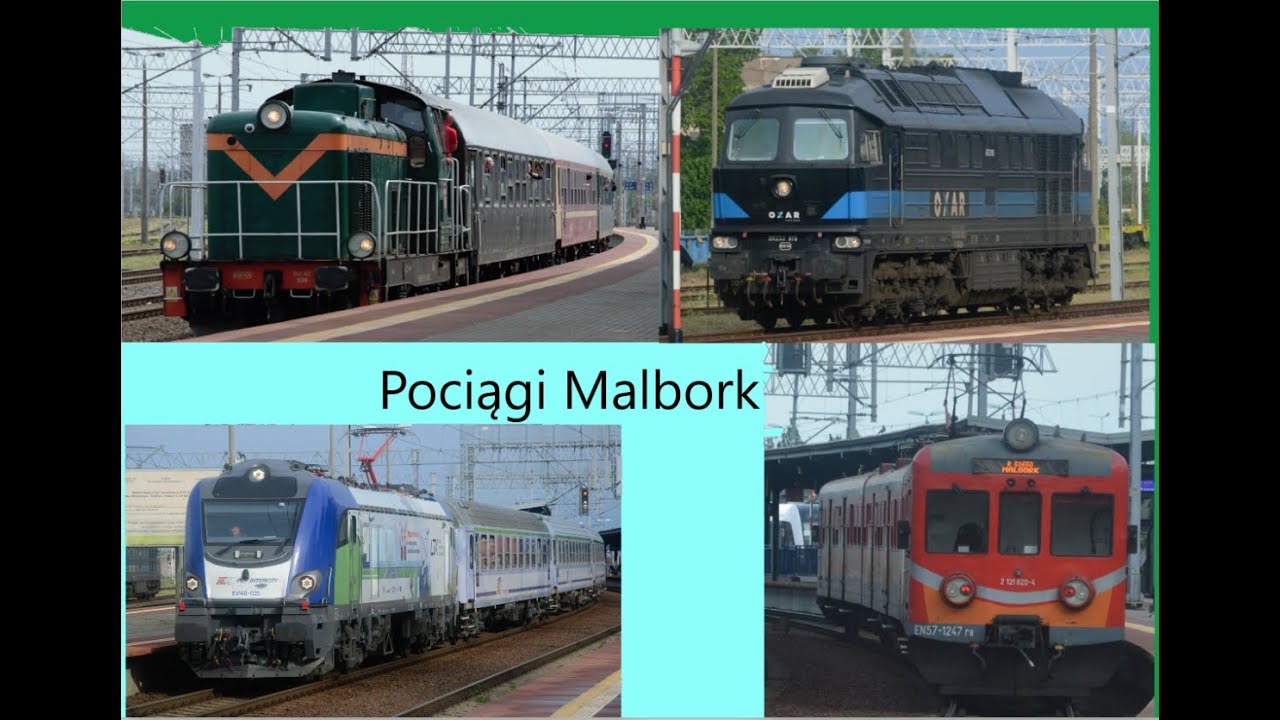 Pociągi w Malborku