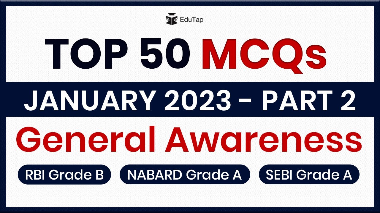 Current Affairs Important MCQs Revision | General Awareness Questions for Phase 1 | RBI, NABARD,SEBI