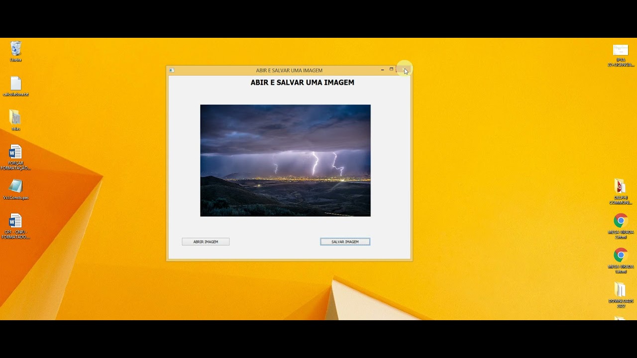 ABRIR E SALVAR IMAGENS  DE FORMA SIMPLES NO DELPHI.