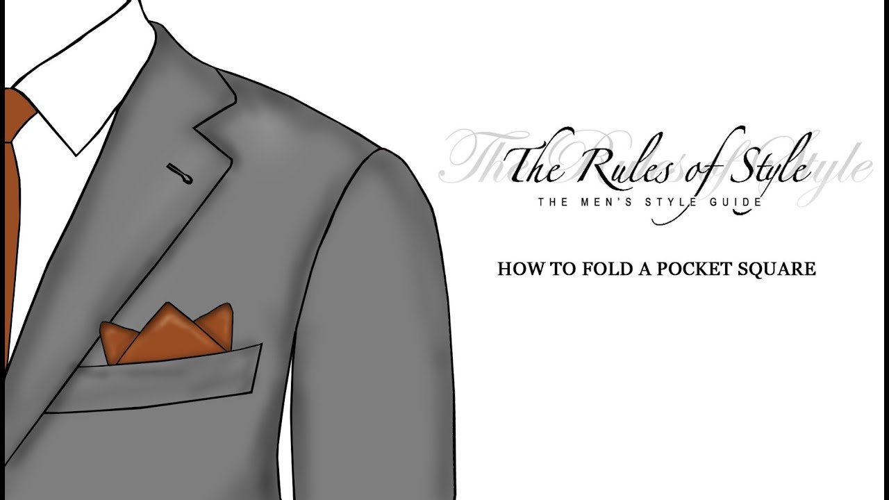 How To Fold A Pocket Square - Three Point