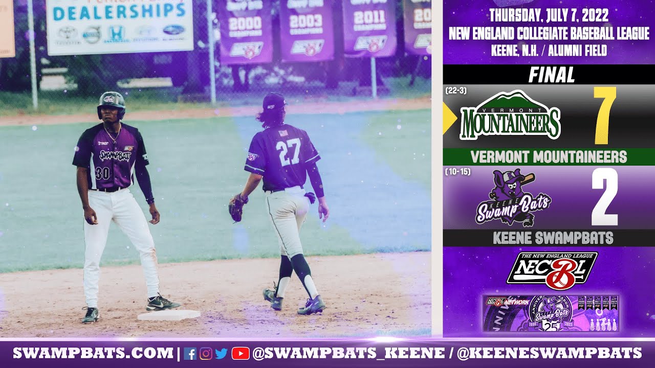 Keene SwampBats vs. Vermont Mountaineers Highlights 7/7/2022