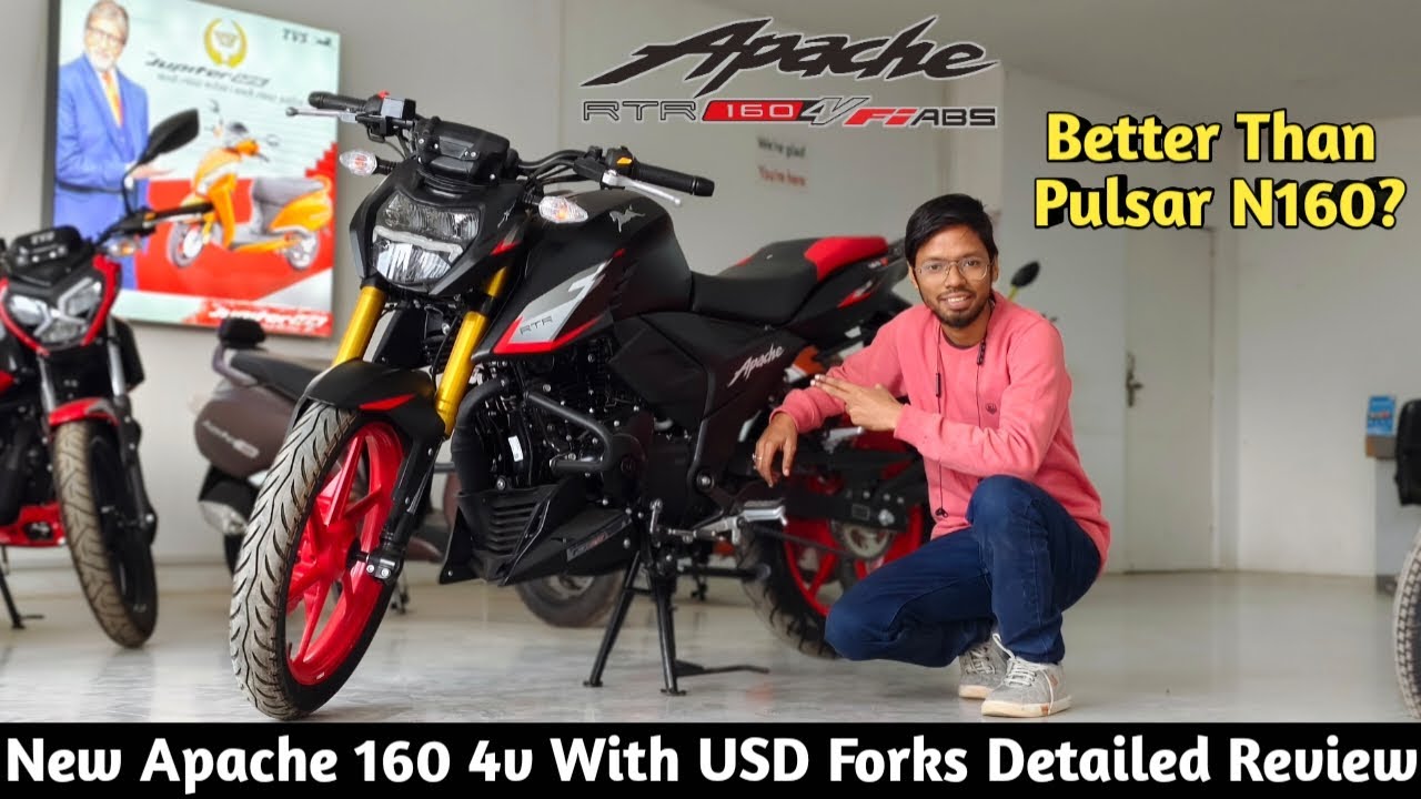 TVS Apache RTR 160 4v USD Forks 2024 Model | Full Detailed Review | Better Than Pulsar N160 ?