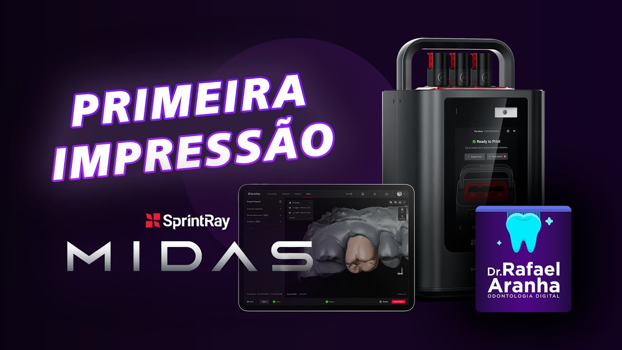 Transforme Ideias em Produtos Reais com a Impressora 3D da Midas: Primeira Impressão da Midas