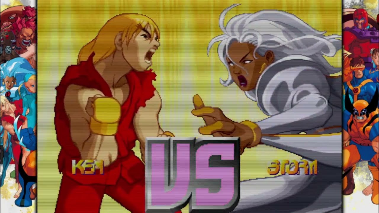 X-Men vs Street Fighter Ken Storm