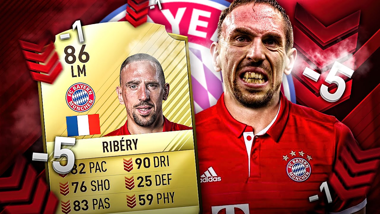 FRANCK RIBERY PACE NERF FRENCH LEGEND DOWNGRADED FIFA 17 BUNDESLIGA SQUAD! FIFA 16 ULTIMATE TEAM