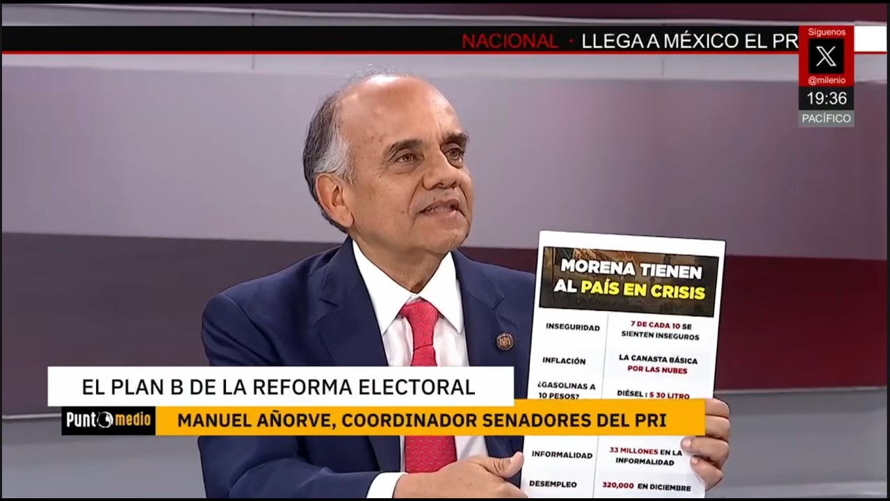 Mesa de Debate sobre el Plan Maduro de Morena en Milenio TV.