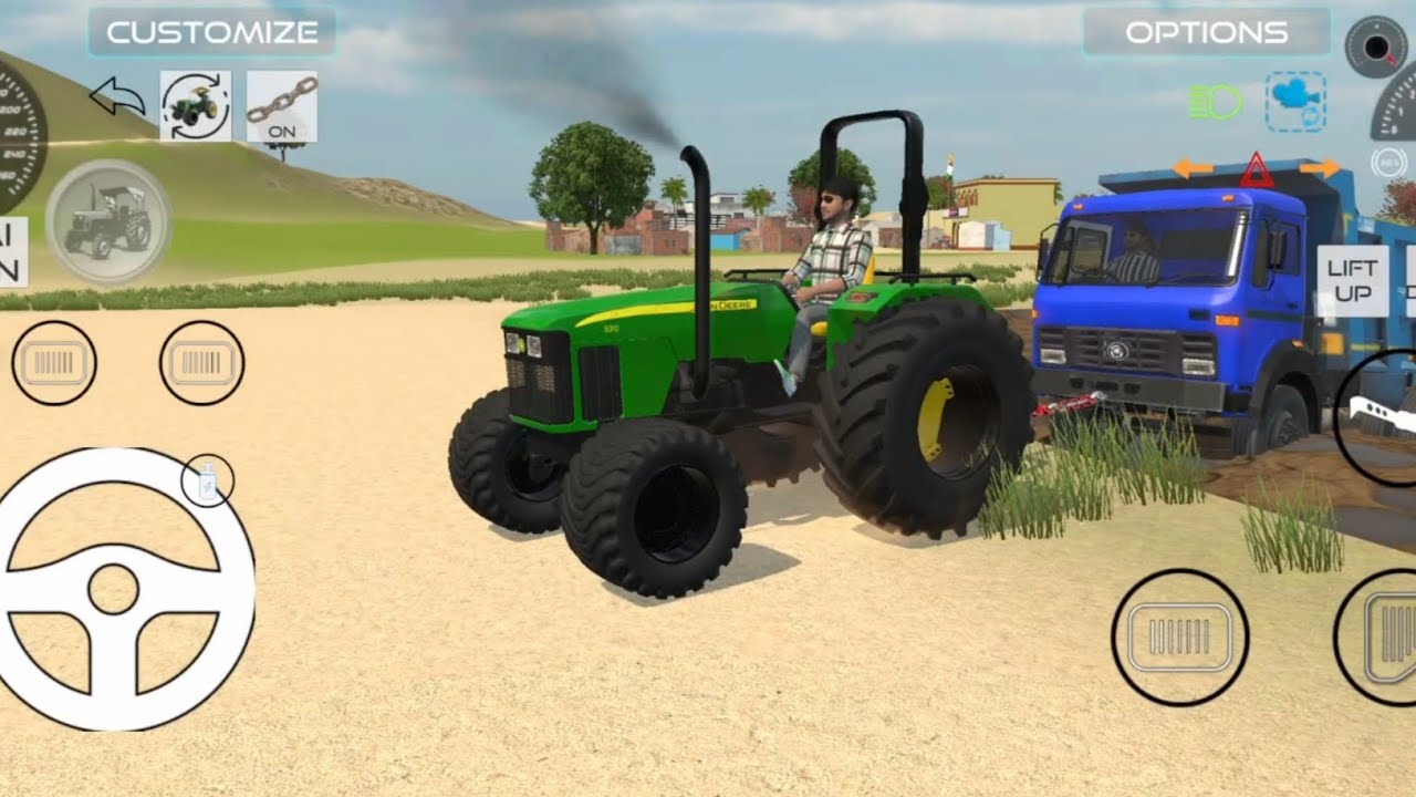 😱🎮 John Deere Tractor 🚜|| Helping Dumper 🛻||Full video Interesting Guys 😜😄😎💪