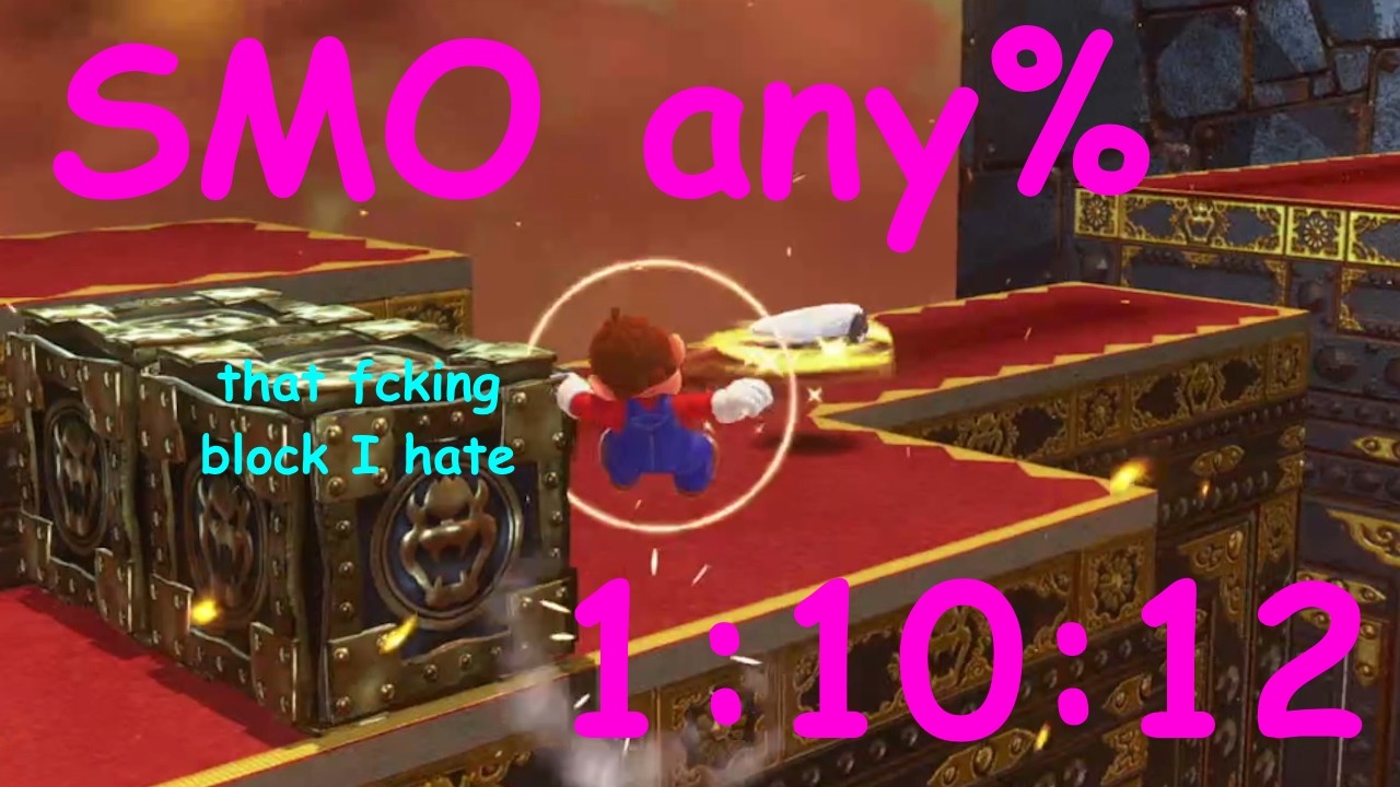 Super Mario Odyssey any% in 1:10:12